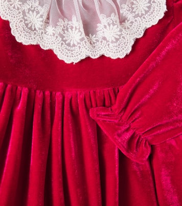 Baby Kleid aus Samt mit Spitze | Patachou