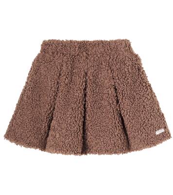 Isabelle pleated teddy skirt | Donsje