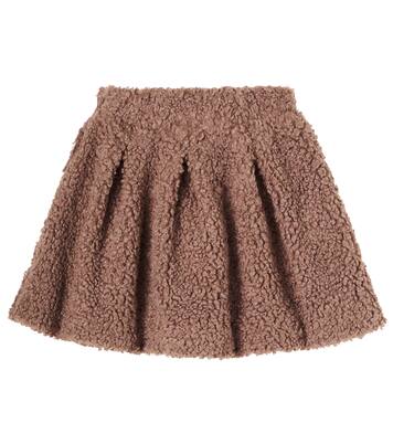 Isabelle pleated teddy skirt | Donsje