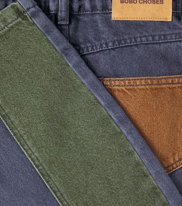 Colorblocked straight jeans | Bobo Choses