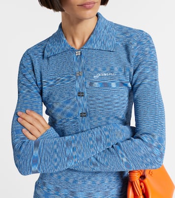 Space-dyed polo sweater | Ganni