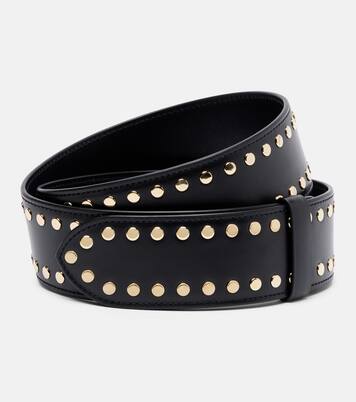 Theo studded leather belt | Khaite