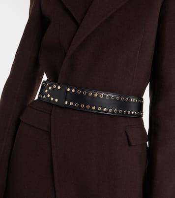 Theo studded leather belt | Khaite