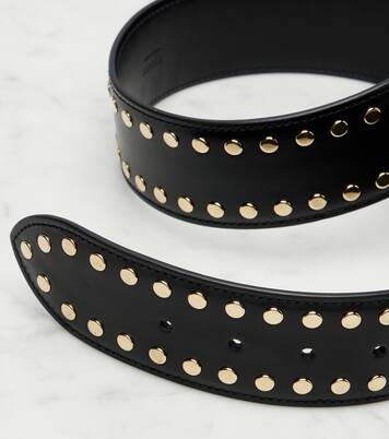 Theo studded leather belt | Khaite