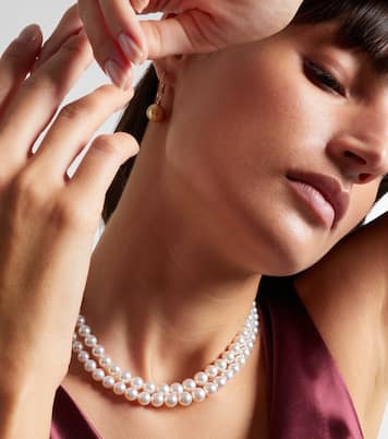 18kt 화이트 골드 펄 네크리스 | Mikimoto