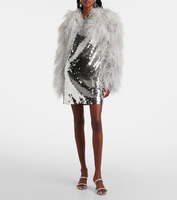 Sequined open-back minidress | Dolce&Gabbana