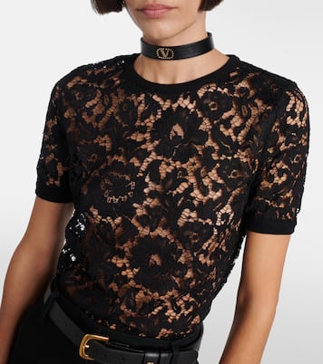 Floral lace top | Valentino