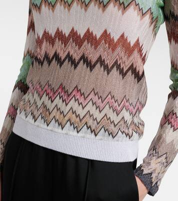 Zigzag lamé top | Missoni