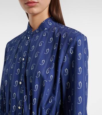 Printed cotton shirt dress | Tory Burch