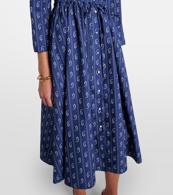 Printed cotton shirt dress | Tory Burch