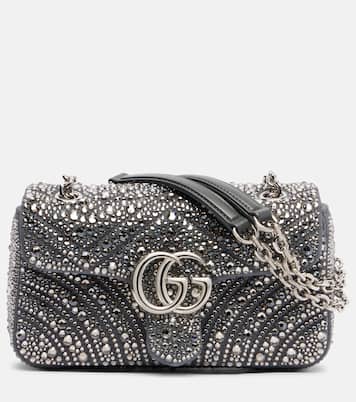 GG Marmont Medium leather shoulder bag | Gucci