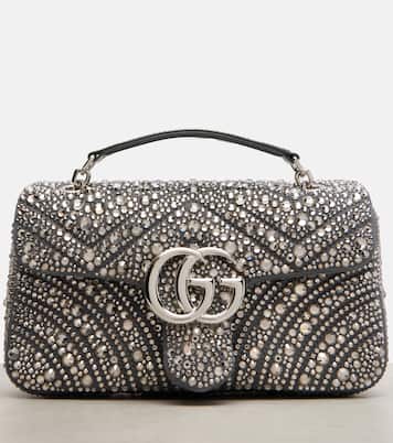 GG Marmont Medium leather shoulder bag | Gucci