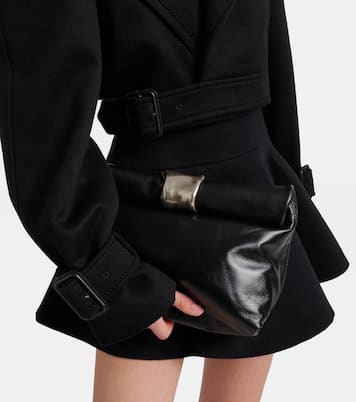 Cuff leather clutch | Staud