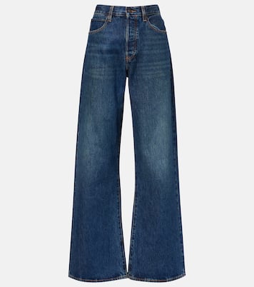 Loose low-rise wide-leg jeans | Frame