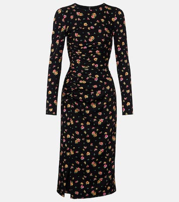 Floral silk-blend midi dress | Dolce&Gabbana