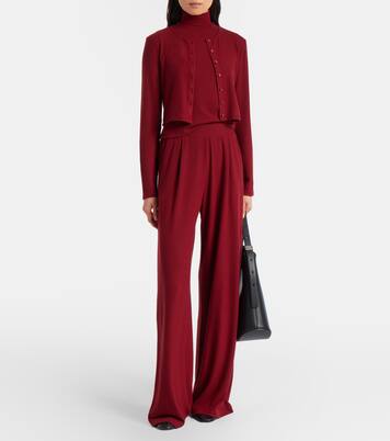 Lauren cropped jersey cardigan | Leset