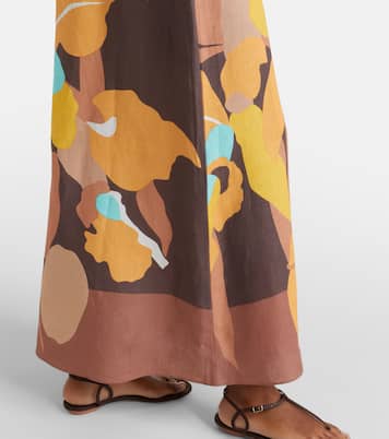 Martina floral linen maxi skirt | Faithfull