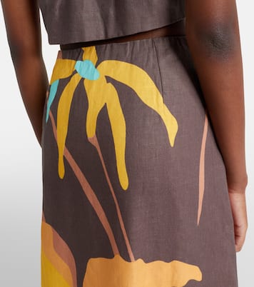 Martina floral linen maxi skirt | Faithfull
