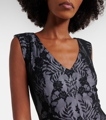 Robe longue Grace en dentelle | Norma Kamali