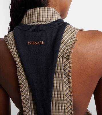 Knitted cotton top | Versace