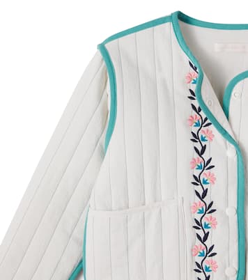 Annina embroidered cotton jacket | C'era Una Volta