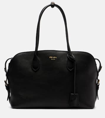 Large leather tote bag | Prada