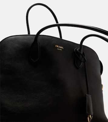 Large leather tote bag | Prada