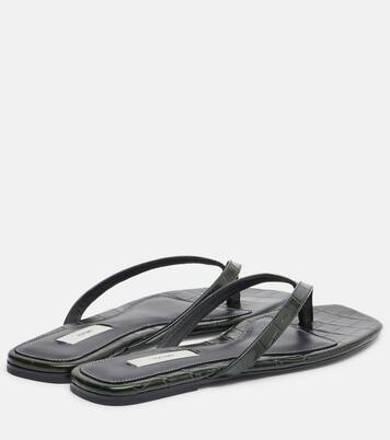 Sandali infradito in pelle stampata | Toteme