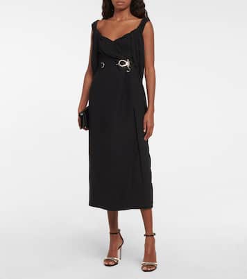 Sandali in raso con cristalli | Prada