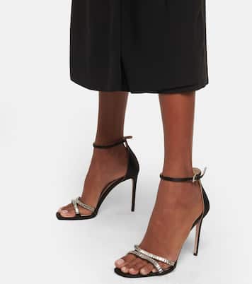 Sandali in raso con cristalli | Prada
