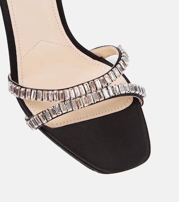 Sandali in raso con cristalli | Prada