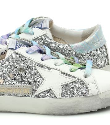 Zapatillas Superstar de piel y glitter | Golden Goose Kids