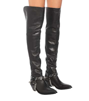 Botas mosqueteras de piel | Junya Watanabe