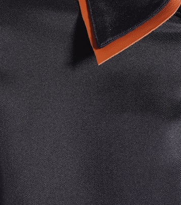 Abito midi Lowell in twill di seta | Gabriela Hearst