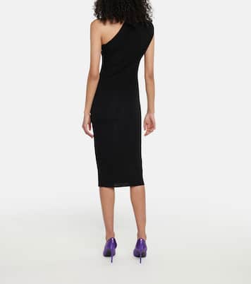 One-shoulder jersey midi dress | Tom Ford