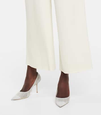 Pumps Love 85 in tulle con glitter | Jimmy Choo