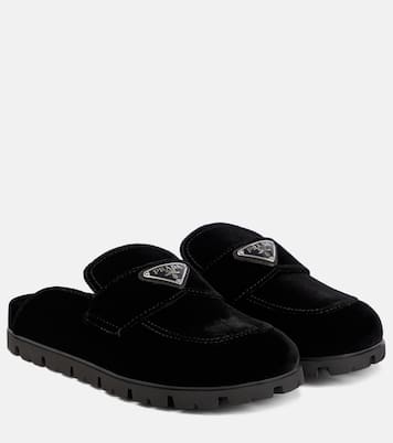 Slippers aus Samt | Prada