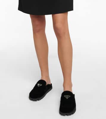 Slippers aus Samt | Prada