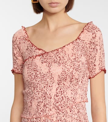 Vestido midi Soledad floral | Poupette St Barth
