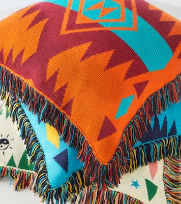 Icon wool-blend jacquard cushion | Alanui