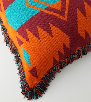 Icon wool-blend jacquard cushion | Alanui