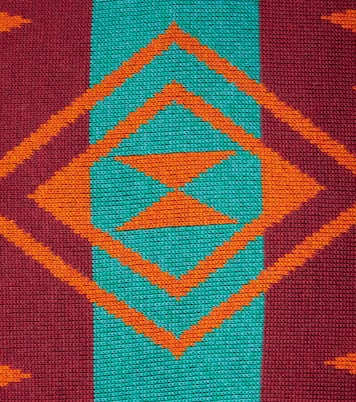 Icon wool-blend jacquard cushion | Alanui