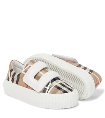 Vintage Check canvas sneakers | Burberry Kids