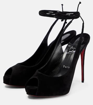 Pumps Lace Up NVP in suede | Christian Louboutin