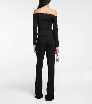 Embellished strapless top | Self-Portrait