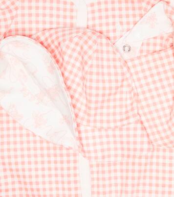 Baby gingham cotton playsuit, bib, and hat set | Polo Ralph Lauren Kids