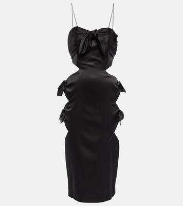 Cut-out silk-blend midi dress | Alessandra Rich
