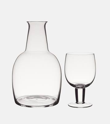 Glass carafe and glass set by Aldo Bakker | Karakter
