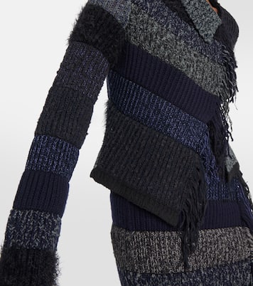 Jersey de algodón con flecos | Acne Studios