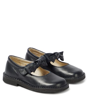 Ballerine in pelle con fiocco | Il Gufo